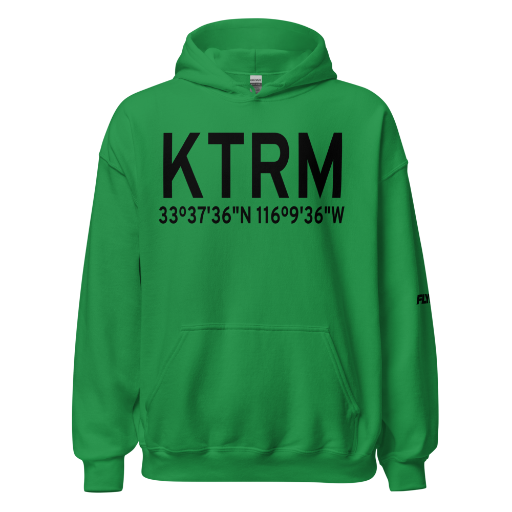 Jacqueline Cochran Regional Airport (KTRM) ICAO Hoodie Sweatshirt 