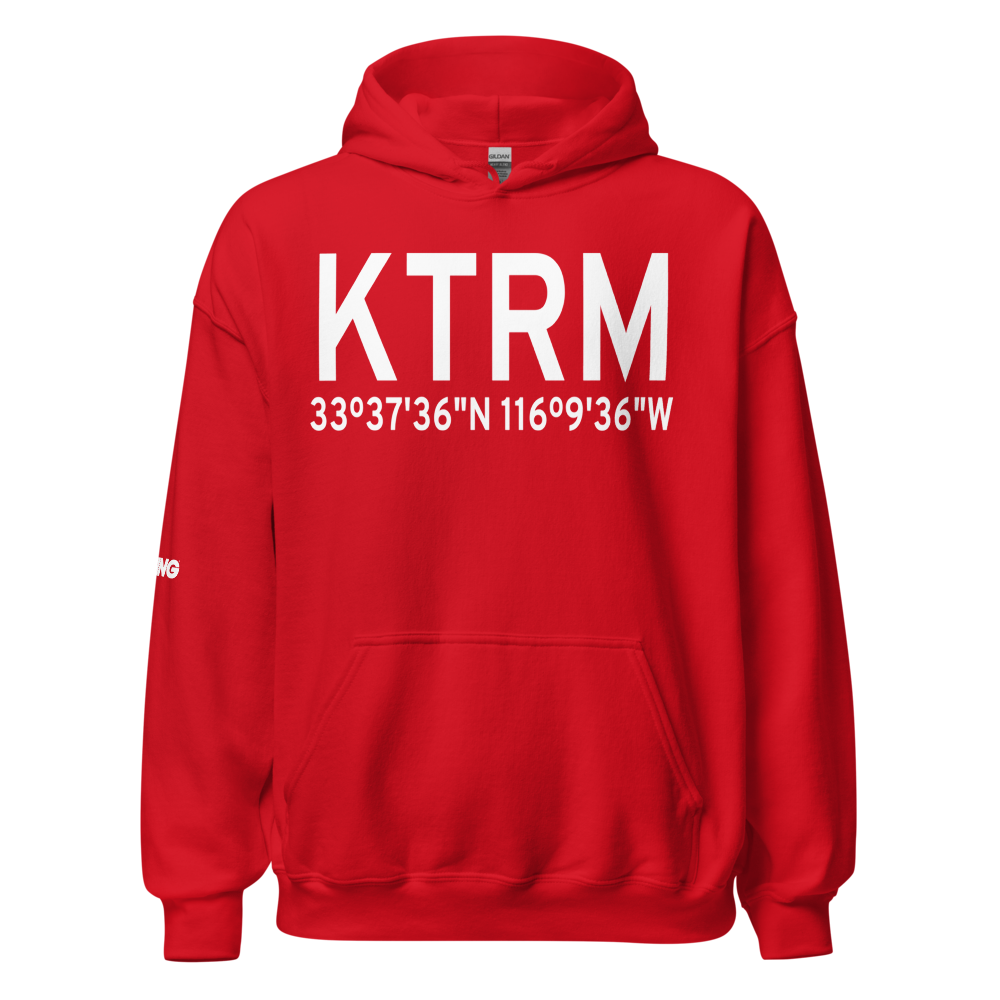 Jacqueline Cochran Regional Airport (KTRM) ICAO Hoodie Sweatshirt 