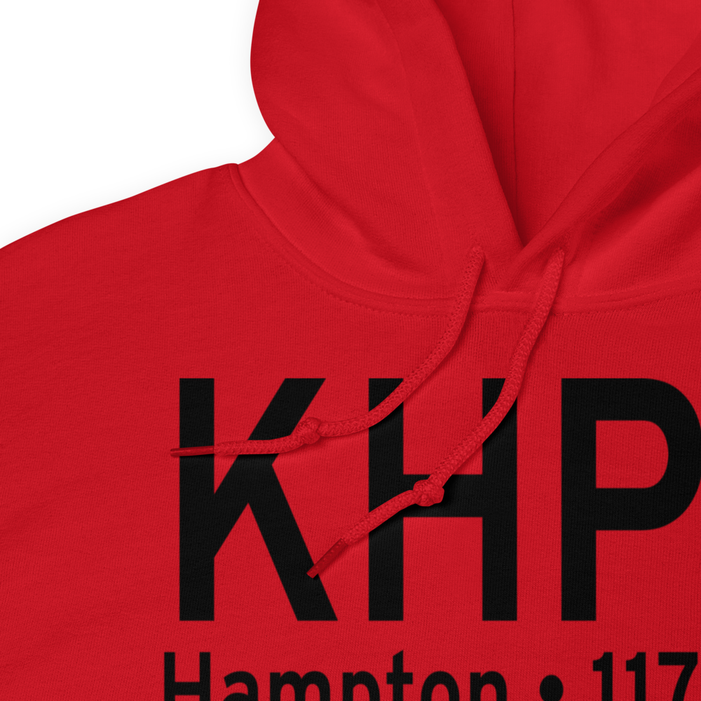 Hampton Municipal Airport (KHPT) ICAO Hoodie Sweatshirt 