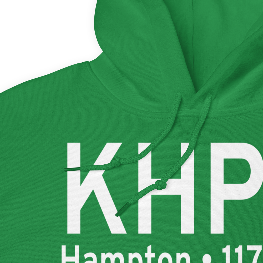 Hampton Municipal Airport (KHPT) ICAO Hoodie Sweatshirt 