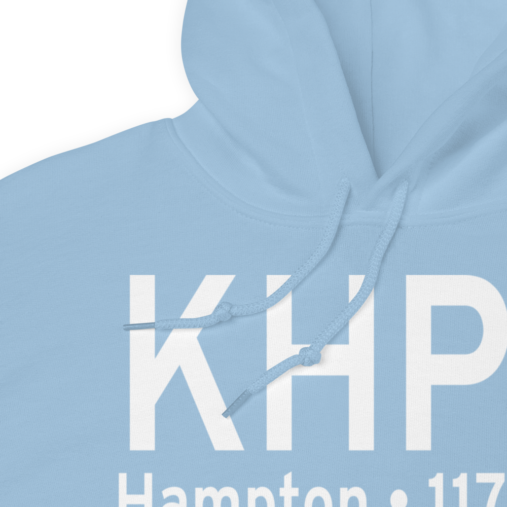 Hampton Municipal Airport (KHPT) ICAO Hoodie Sweatshirt 