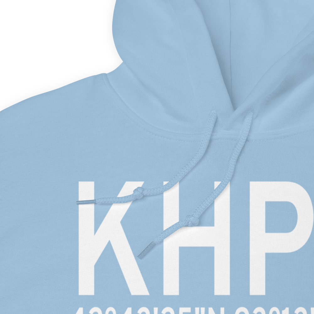 Hampton Municipal Airport (KHPT) ICAO Hoodie Sweatshirt 