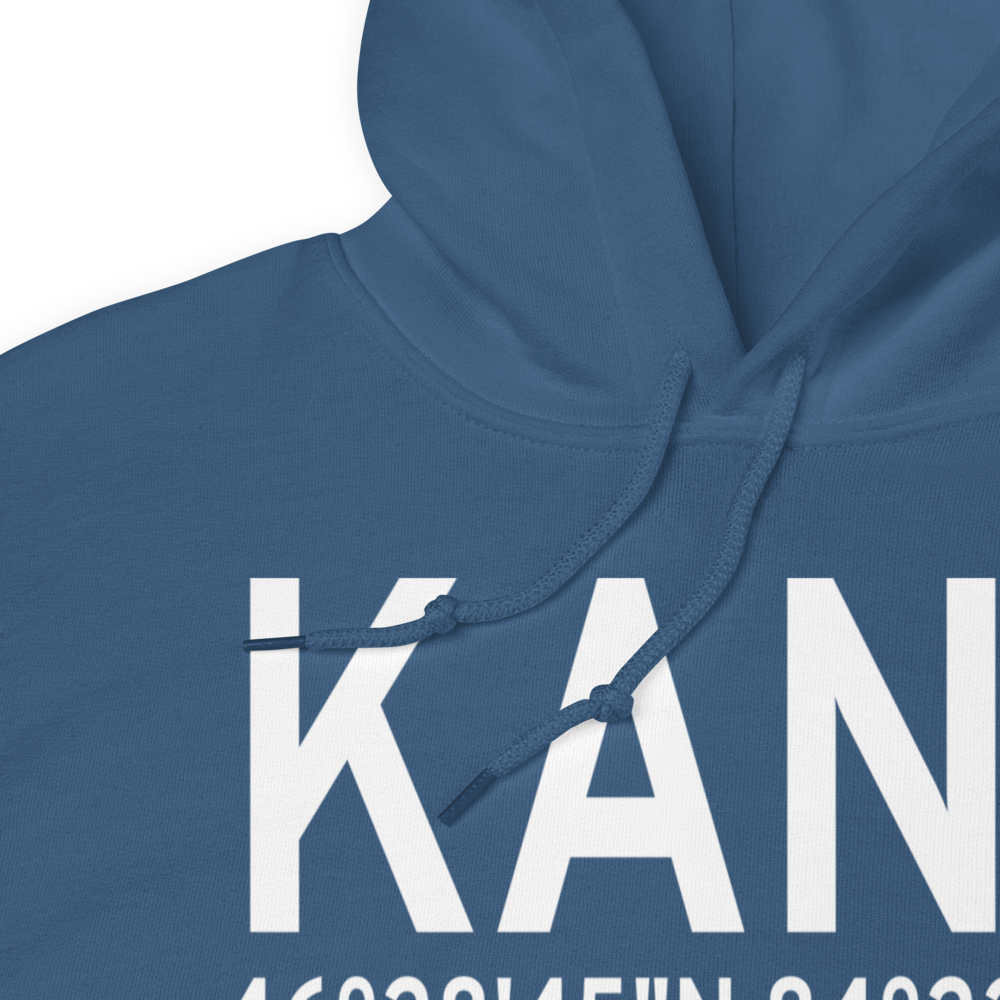 Sault Ste Marie Municipal Sanderson Field (KANJ) ICAO Hoodie Sweatshirt 