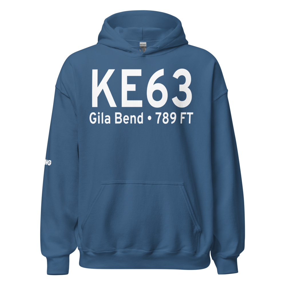 Gila Bend Municipal Airport (KE63) ICAO Hoodie Sweatshirt 