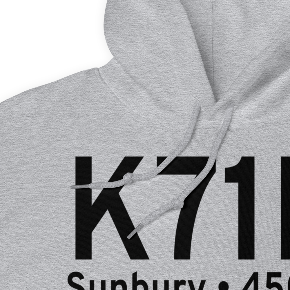 Sunbury Airport (K71N) ICAO Hoodie Sweatshirt 
