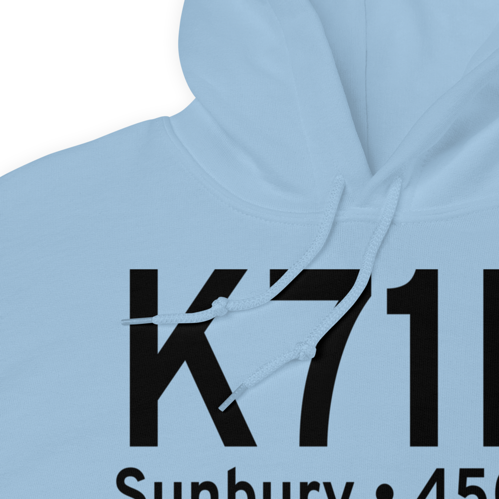 Sunbury Airport (K71N) ICAO Hoodie Sweatshirt 