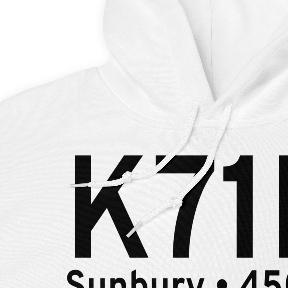 Sunbury Airport (K71N) ICAO Hoodie Sweatshirt 