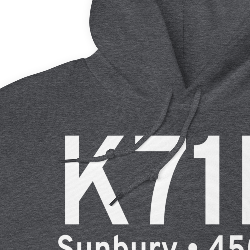 Sunbury Airport (K71N) ICAO Hoodie Sweatshirt 