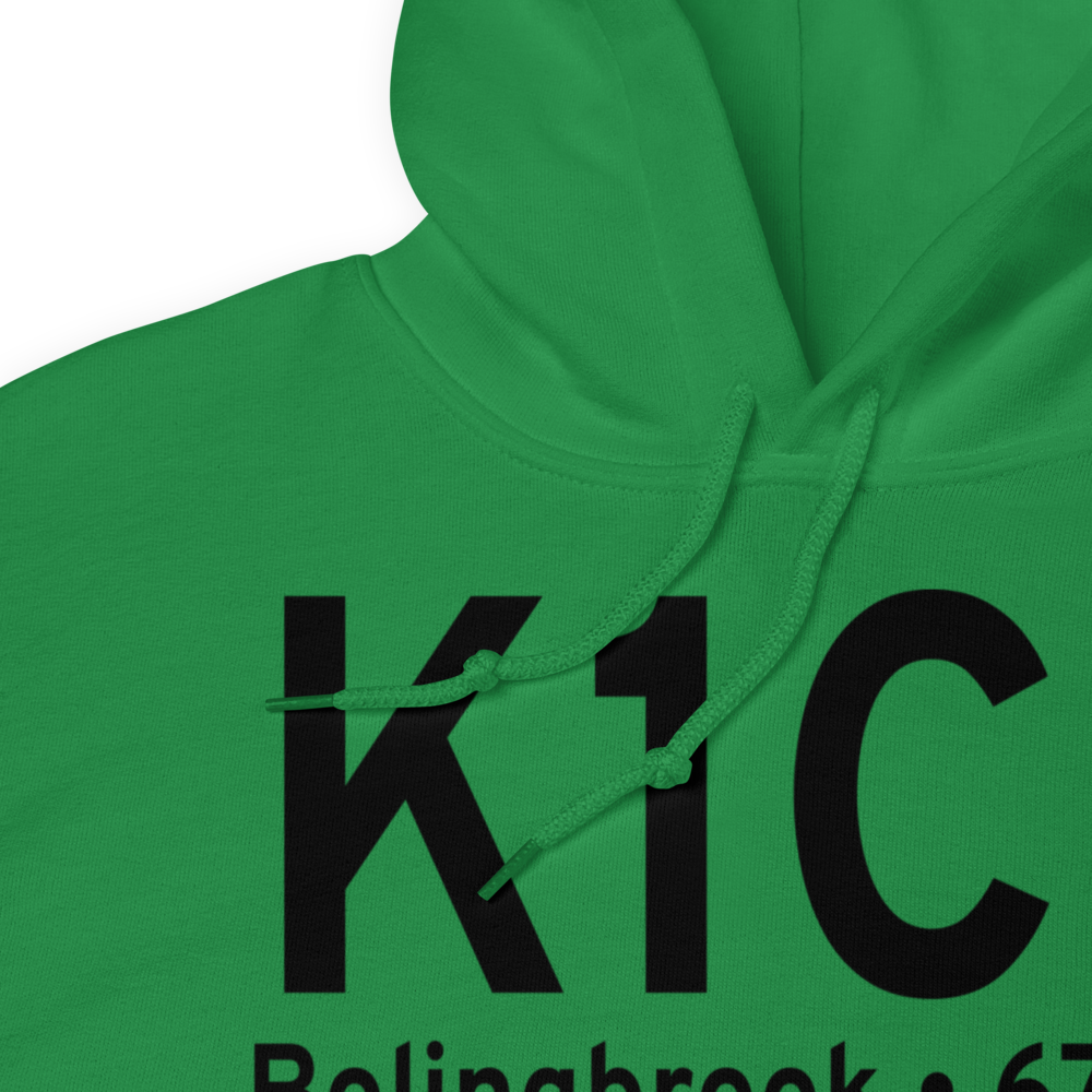 Bolingbrook's Clow International Airport (K1C5) ICAO Hoodie Sweatshirt 
