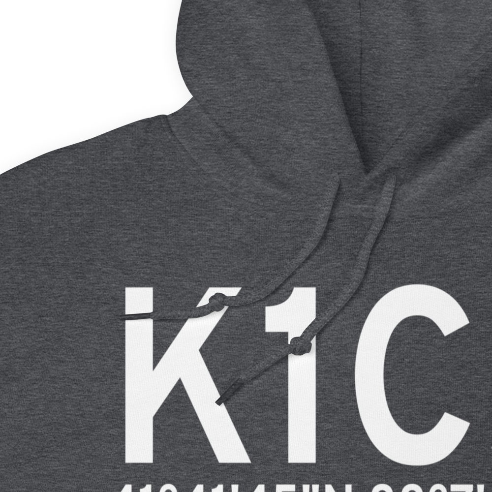 Bolingbrook's Clow International Airport (K1C5) ICAO Hoodie Sweatshirt 