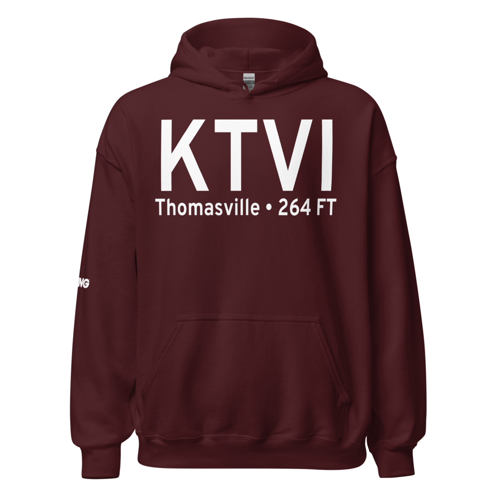 Thomasville Regional Airport (KTVI) ICAO Hoodie Sweatshirt 