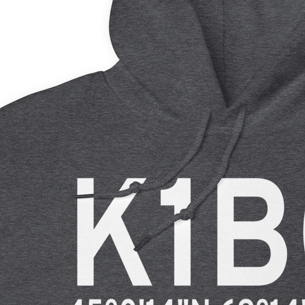 Dexter Regional Airport (K1B0) ICAO Hoodie Sweatshirt 