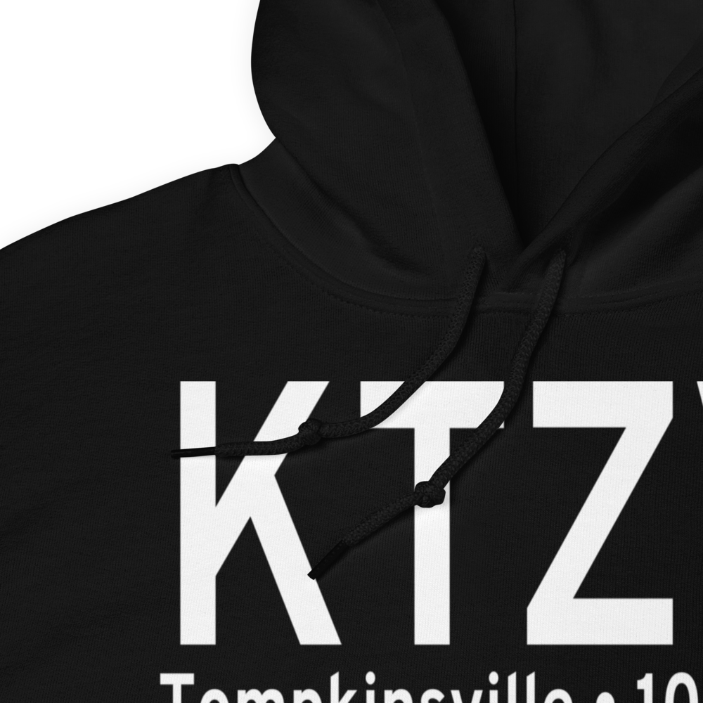 Tompkinsville Monroe County Airport (KTZV) ICAO Hoodie Sweatshirt 