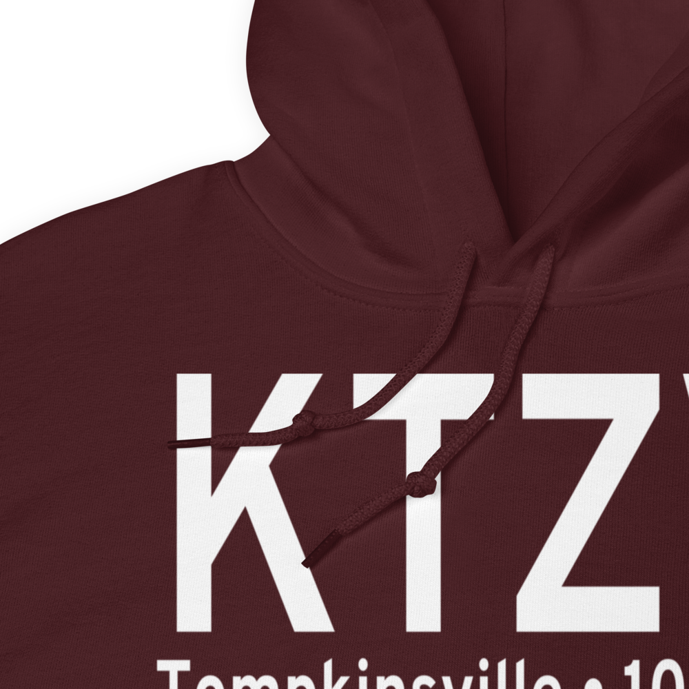 Tompkinsville Monroe County Airport (KTZV) ICAO Hoodie Sweatshirt 