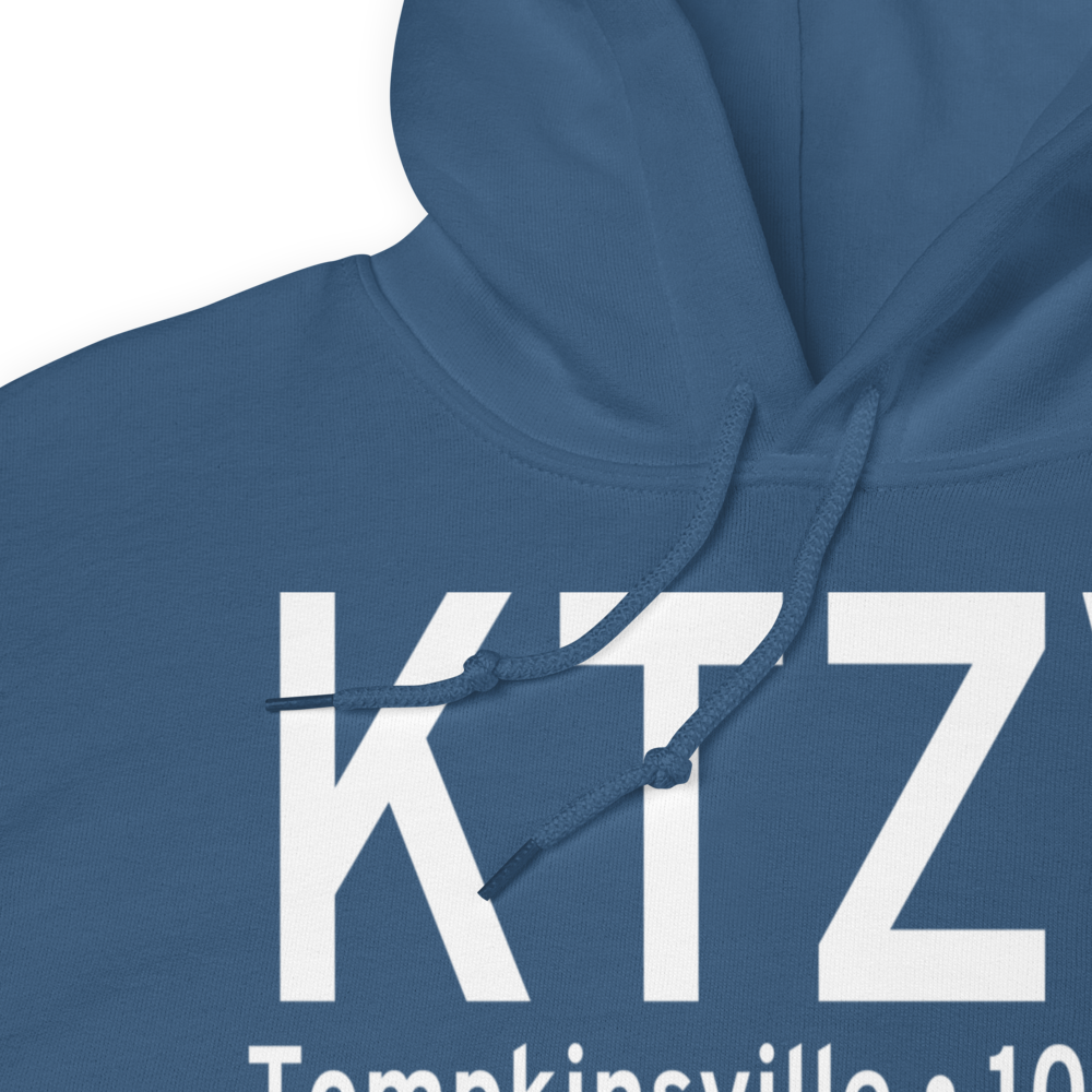 Tompkinsville Monroe County Airport (KTZV) ICAO Hoodie Sweatshirt 