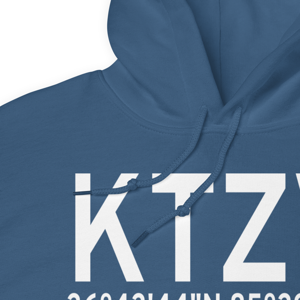 Tompkinsville Monroe County Airport (KTZV) ICAO Hoodie Sweatshirt 