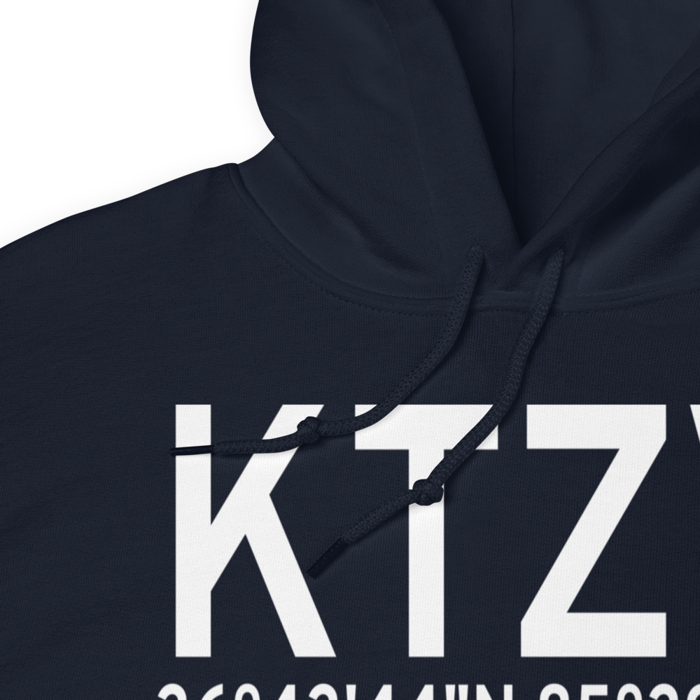 Tompkinsville Monroe County Airport (KTZV) ICAO Hoodie Sweatshirt 
