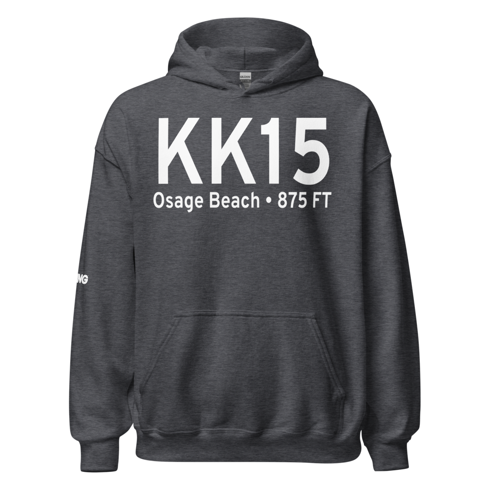 Grand Glaize Osage Beach Airport (KK15) ICAO Hoodie Sweatshirt 