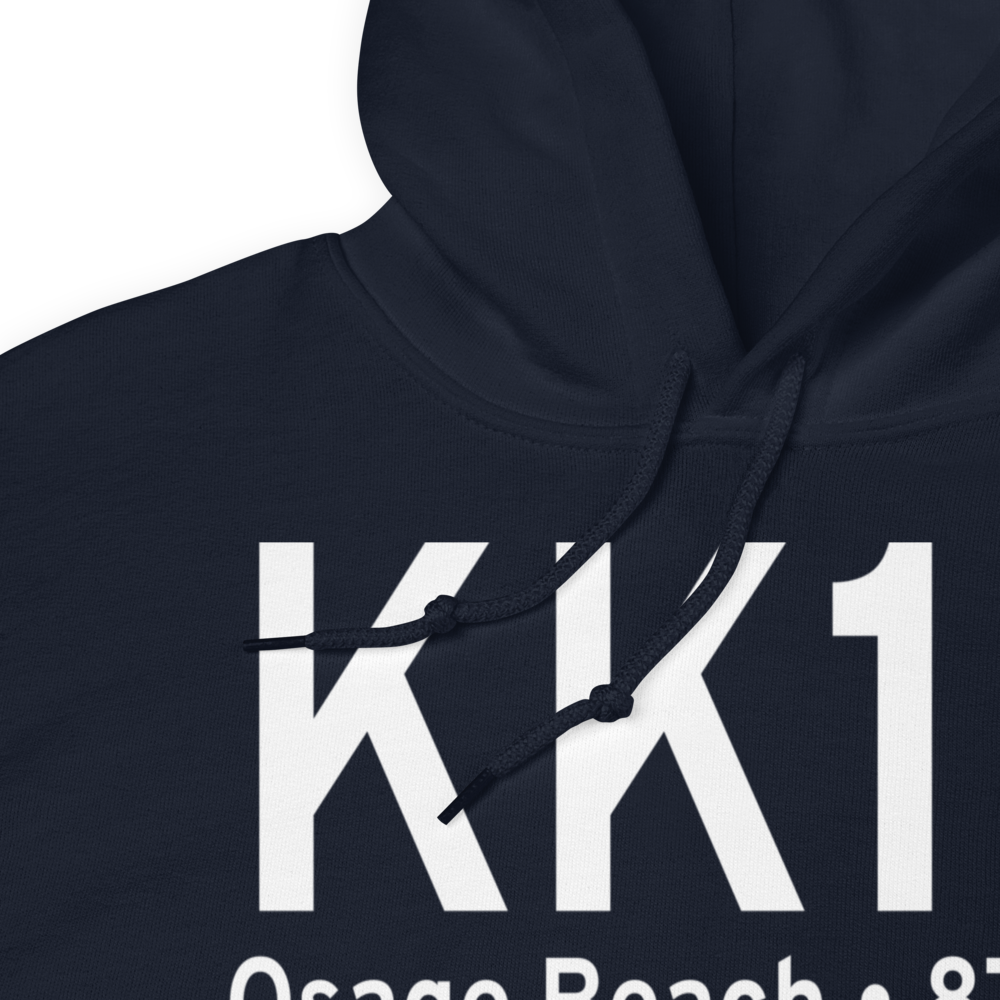 Grand Glaize Osage Beach Airport (KK15) ICAO Hoodie Sweatshirt 
