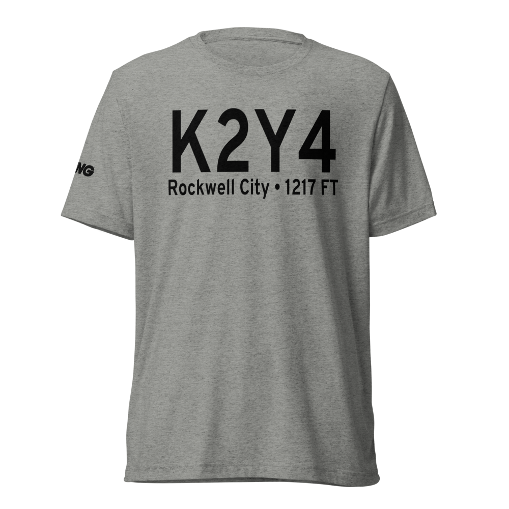 Rockwell City Municipal Airport (K2Y4) ICAO Tri-blend T-Shirt 
