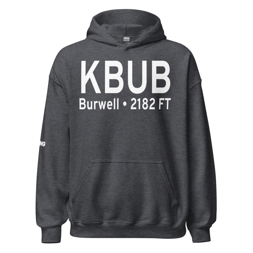 Cram Field (KBUB) ICAO Hoodie Sweatshirt 