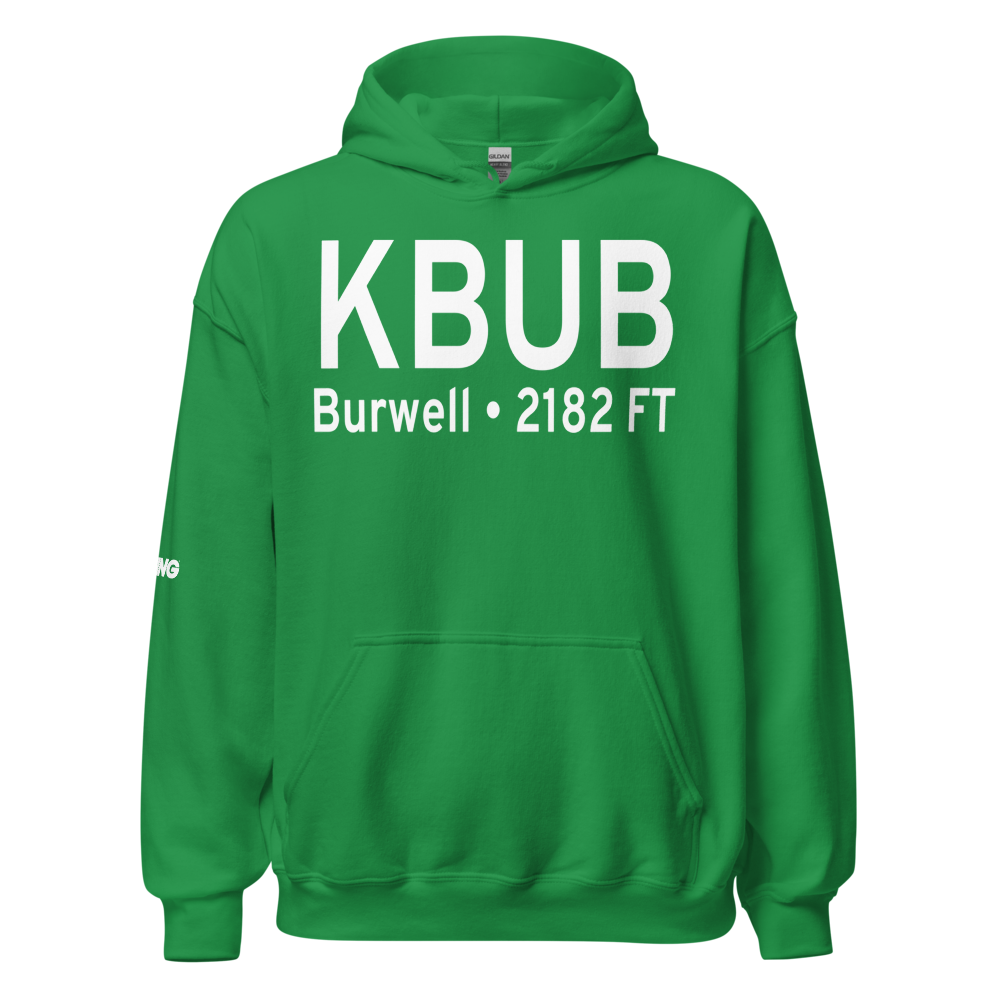 Cram Field (KBUB) ICAO Hoodie Sweatshirt 