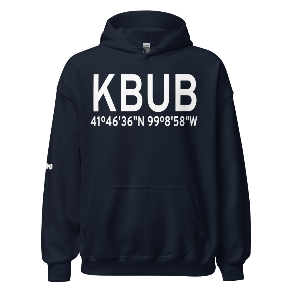 Cram Field (KBUB) ICAO Hoodie Sweatshirt 