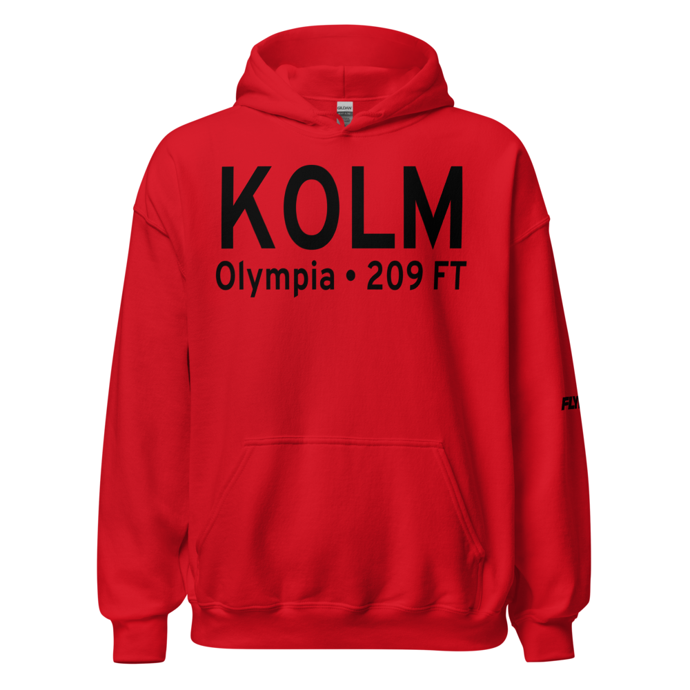 Olympia Regional Airport (KOLM) ICAO Hoodie Sweatshirt 