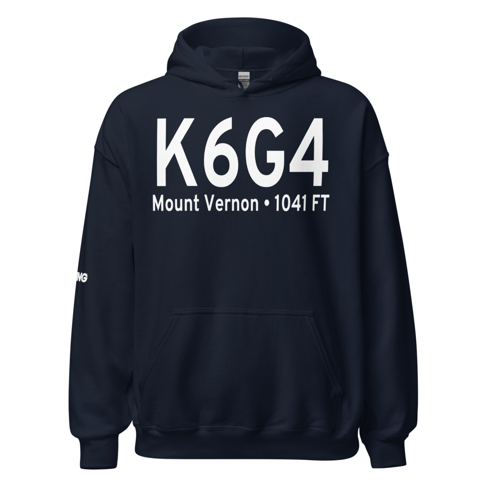 Wynkoop Airport (K6G4) ICAO Hoodie Sweatshirt 