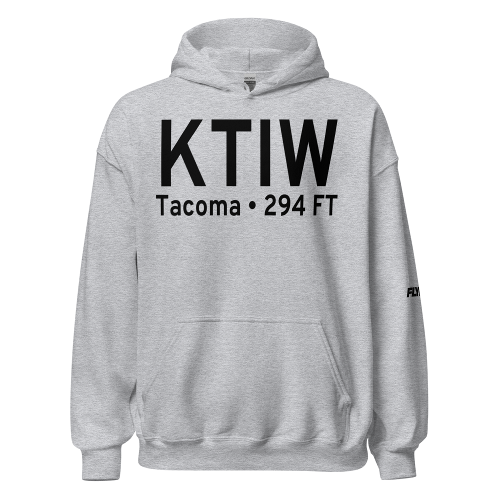 Tacoma Narrows Airport (KTIW) ICAO Hoodie Sweatshirt 