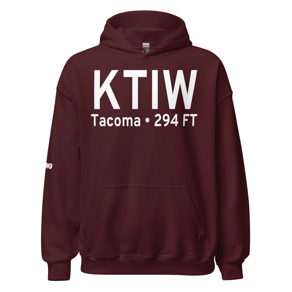 Tacoma Narrows Airport (KTIW) ICAO Hoodie Sweatshirt 