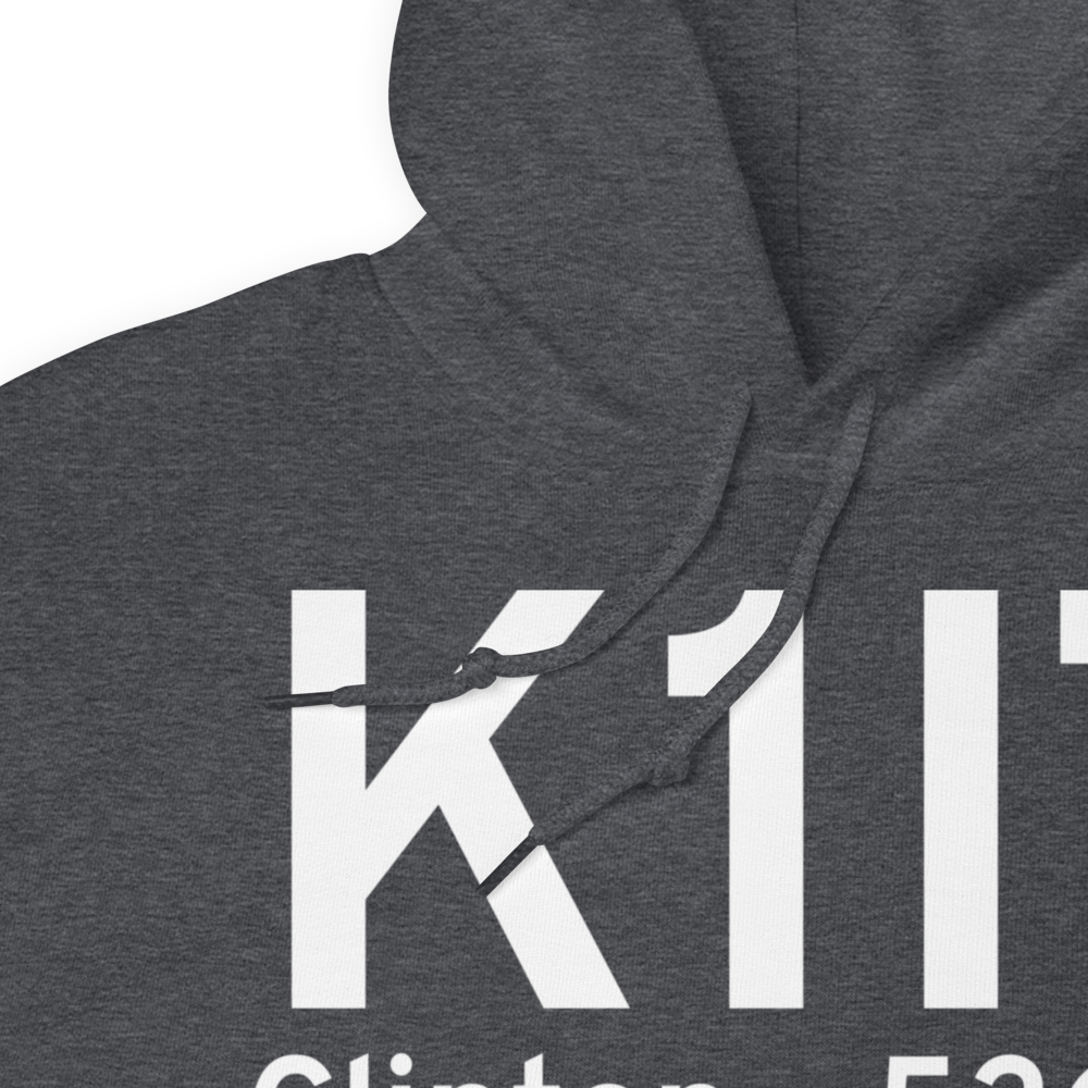 Clinton Airport (K1I7) ICAO Hoodie Sweatshirt 
