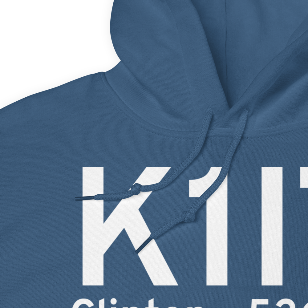 Clinton Airport (K1I7) ICAO Hoodie Sweatshirt 