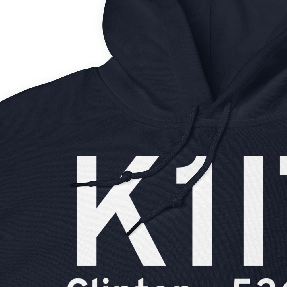 Clinton Airport (K1I7) ICAO Hoodie Sweatshirt 