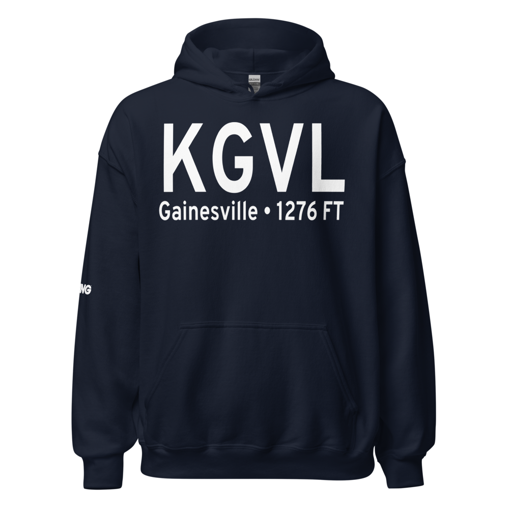 Lee Gilmer Memorial Airport (KGVL) ICAO Hoodie Sweatshirt 