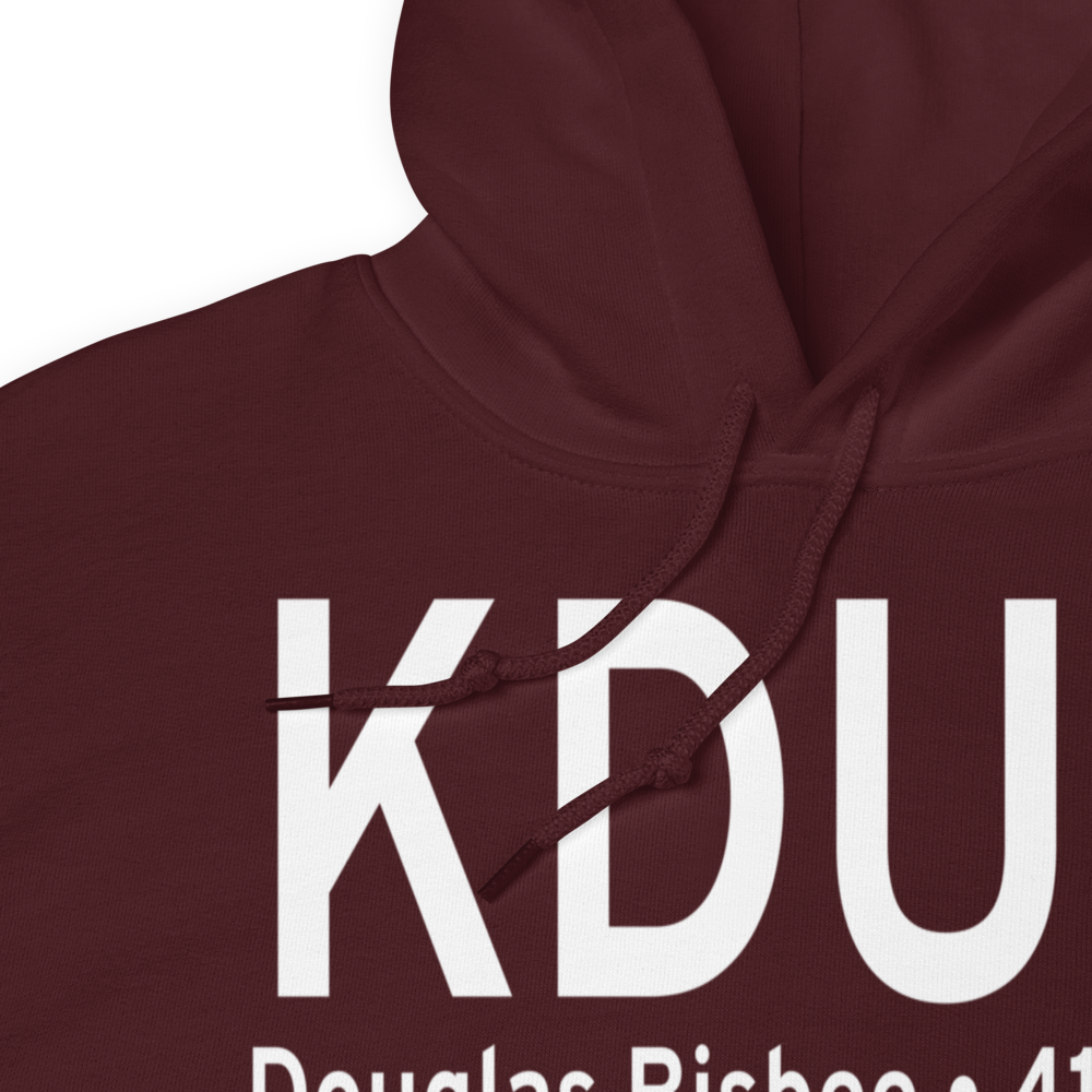 Bisbee Douglas International Airport (KDUG) ICAO Hoodie Sweatshirt 