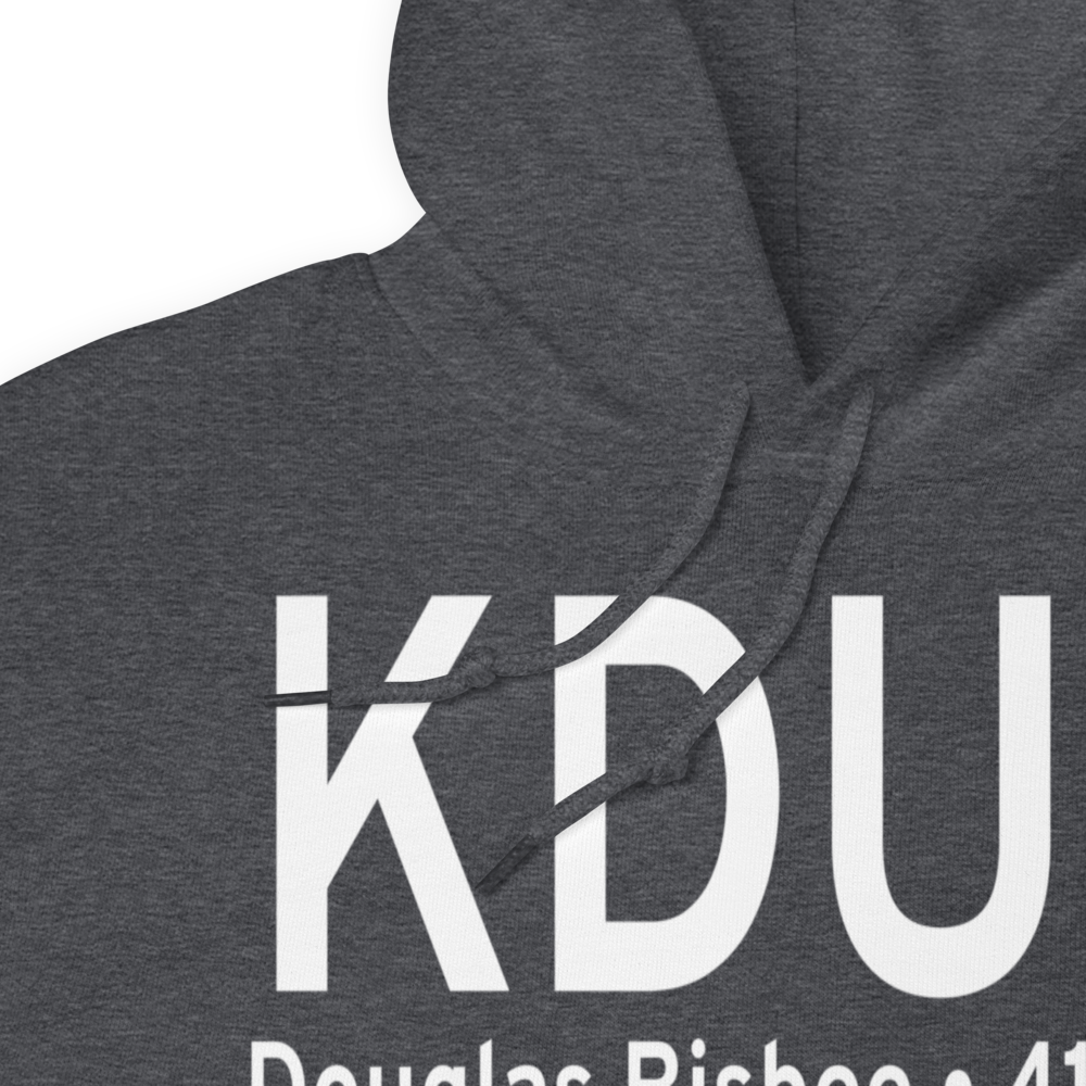 Bisbee Douglas International Airport (KDUG) ICAO Hoodie Sweatshirt 