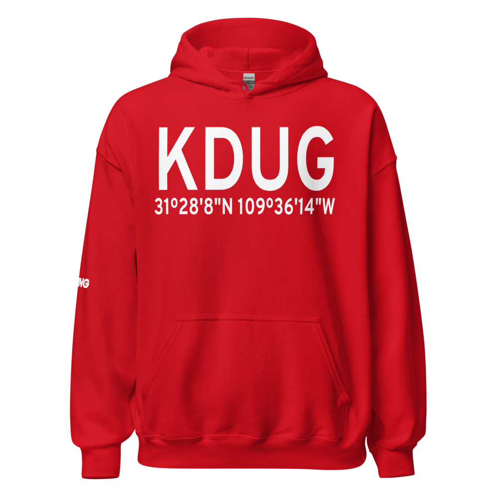 Bisbee Douglas International Airport (KDUG) ICAO Hoodie Sweatshirt 
