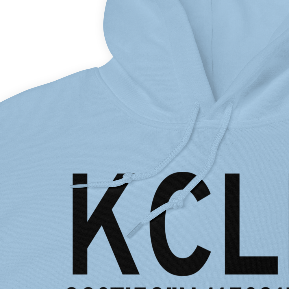 Cliff Hatfield Memorial Airport (KCLR) ICAO Hoodie Sweatshirt 
