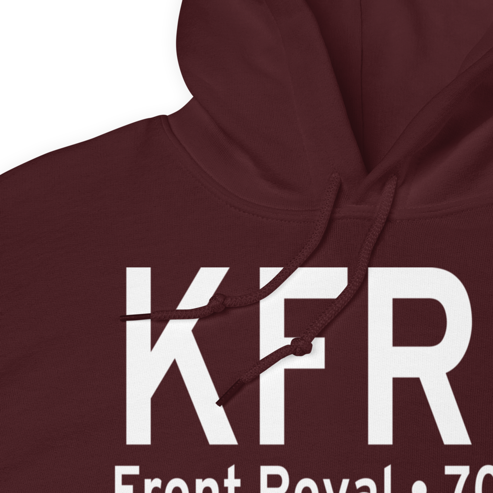 Front Royal Warren County Airport (KFRR) ICAO Hoodie Sweatshirt 