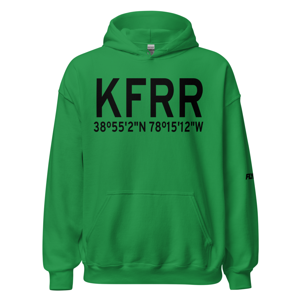 Front Royal Warren County Airport (KFRR) ICAO Hoodie Sweatshirt 