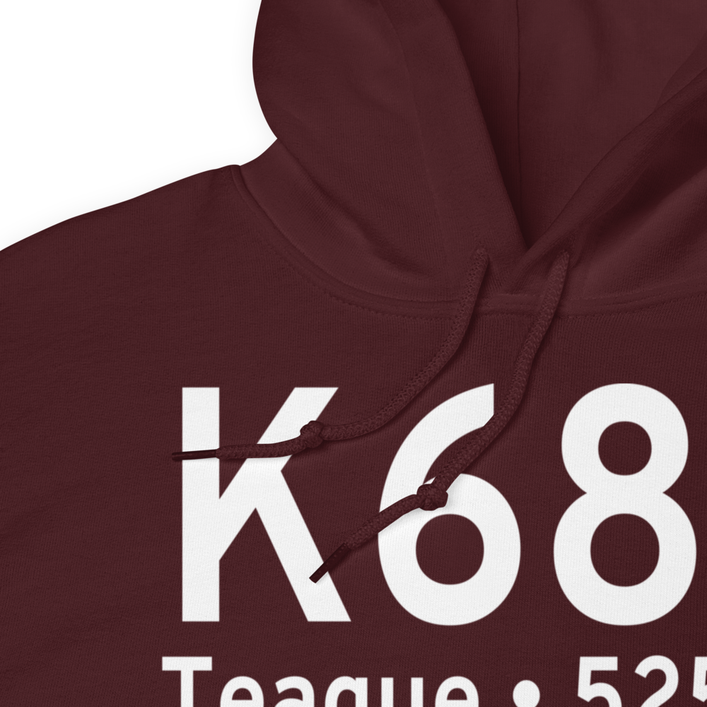 Teague Municipal Airport (K68F) ICAO Hoodie Sweatshirt 