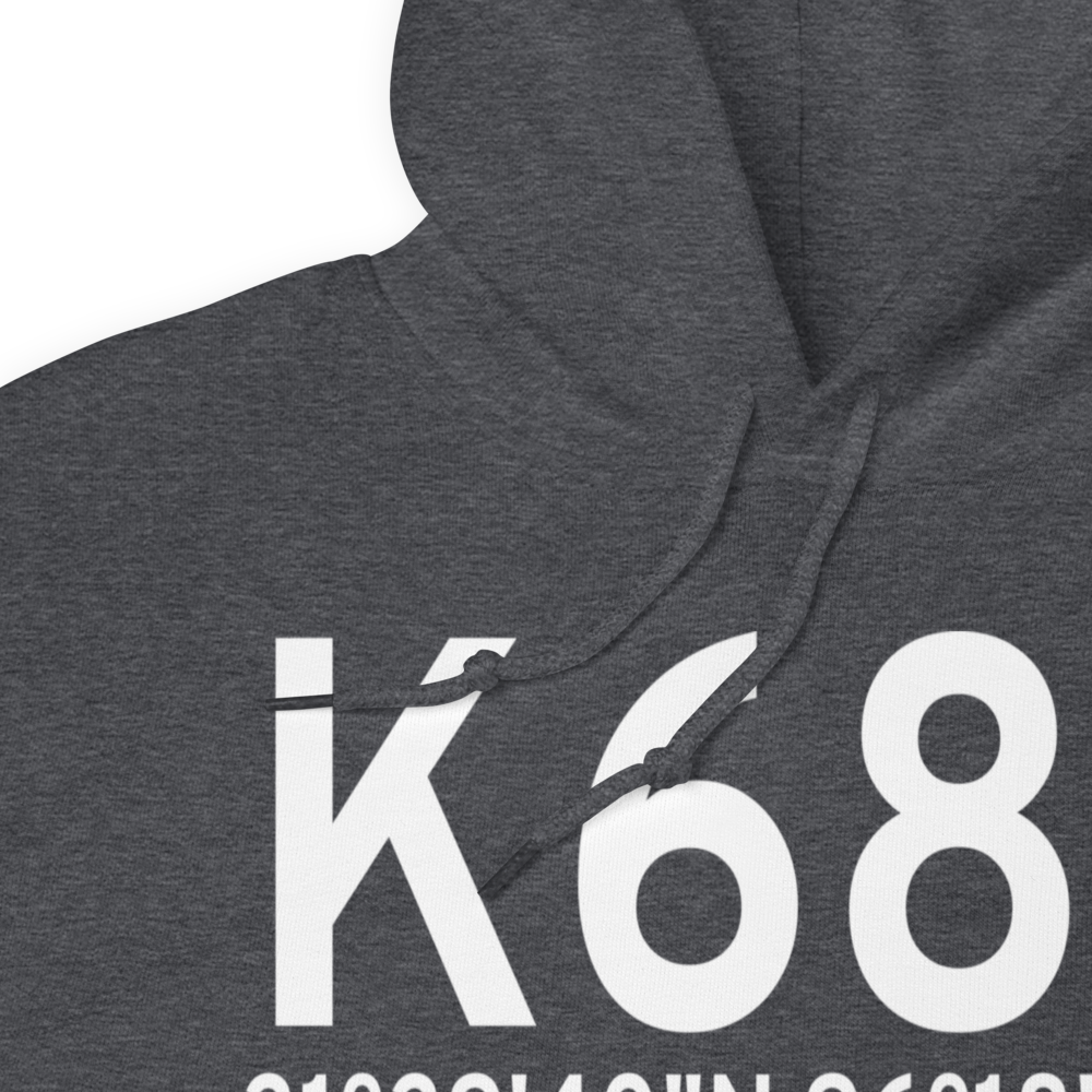 Teague Municipal Airport (K68F) ICAO Hoodie Sweatshirt 