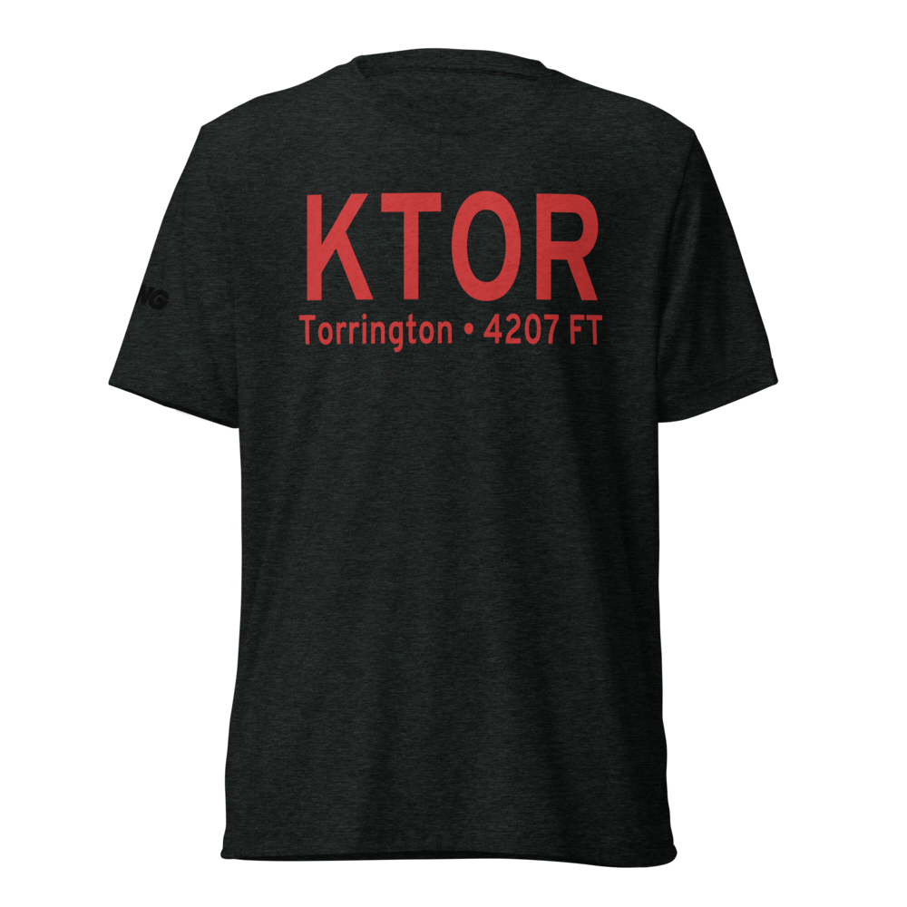Torrington Municipal Airport (KTOR) ICAO Tri-blend T-Shirt 