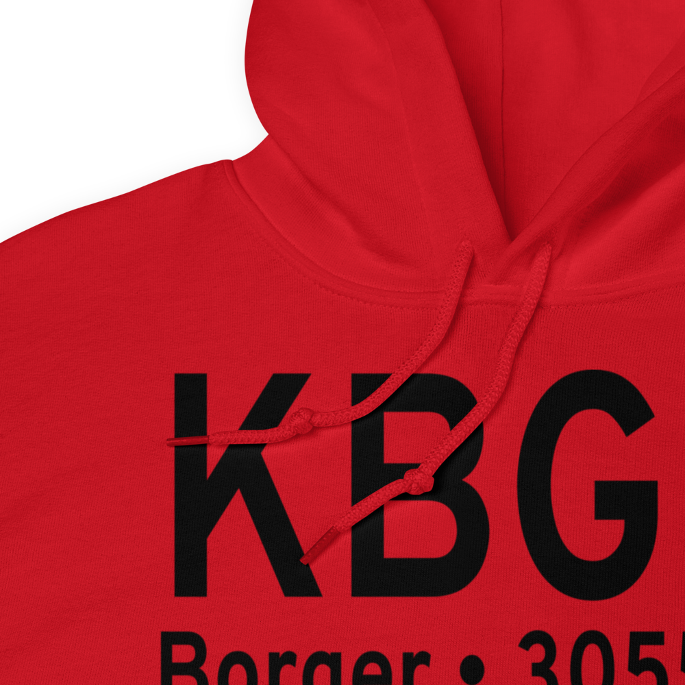 Hutchinson County Airport (KBGD) ICAO Hoodie Sweatshirt 