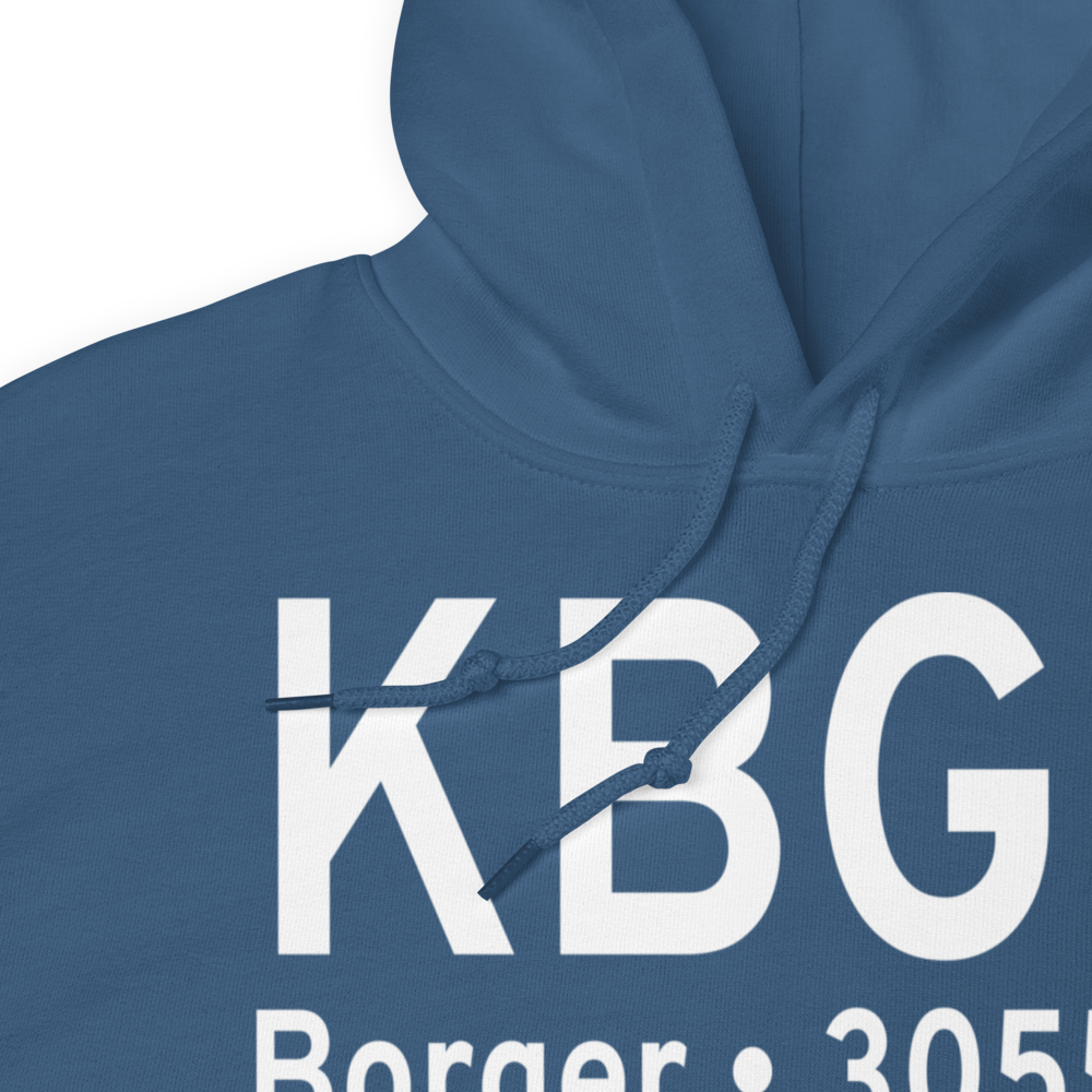 Hutchinson County Airport (KBGD) ICAO Hoodie Sweatshirt 