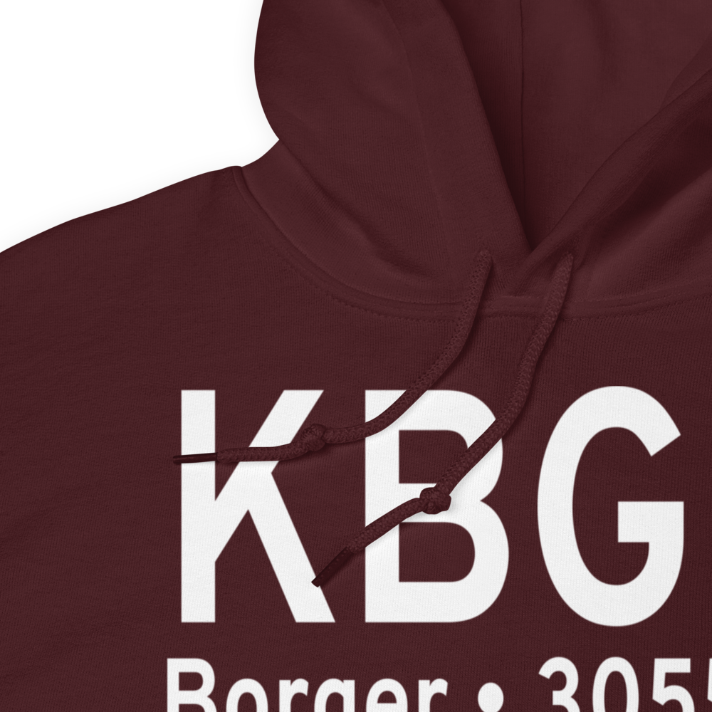 Hutchinson County Airport (KBGD) ICAO Hoodie Sweatshirt 