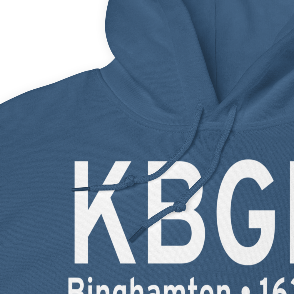 Greater Binghamton/Edwin A Link field (KBGM) ICAO Hoodie Sweatshirt 