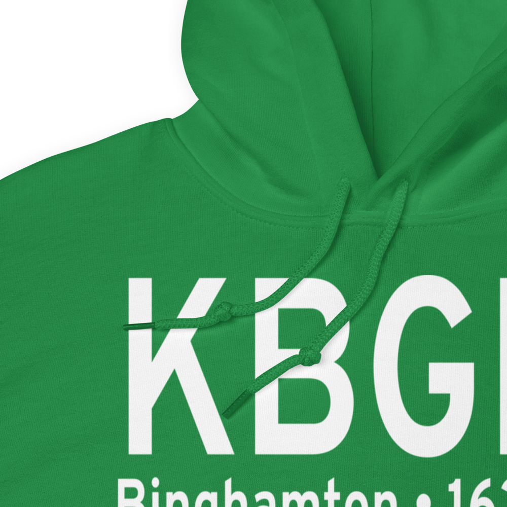 Greater Binghamton/Edwin A Link field (KBGM) ICAO Hoodie Sweatshirt 