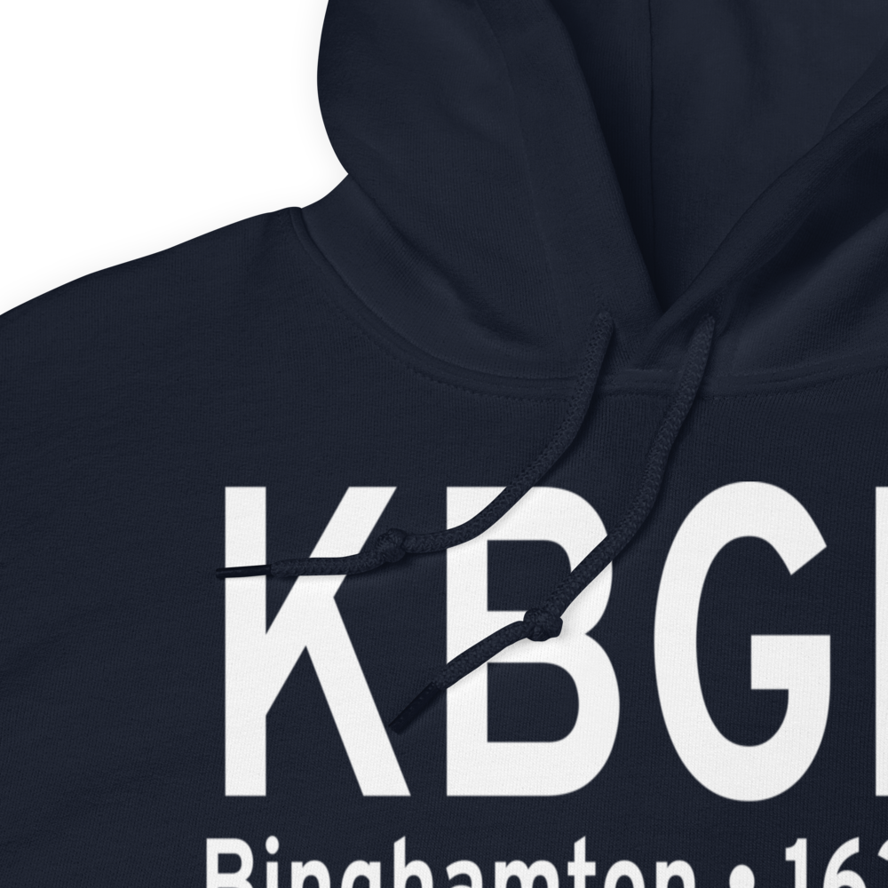 Greater Binghamton/Edwin A Link field (KBGM) ICAO Hoodie Sweatshirt 